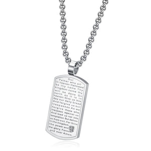 Lords Prayer Dog Tag