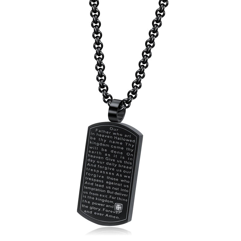 Lords Prayer Dog Tag