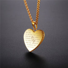 Load image into Gallery viewer, Lords Prayer/Serenity Prayer necklace