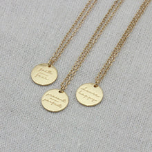 Load image into Gallery viewer, Words of courage necklace