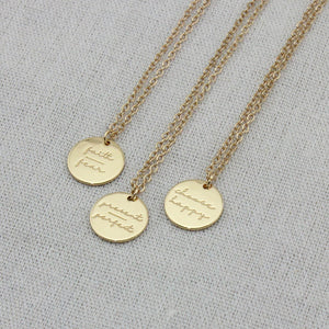 Words of courage necklace