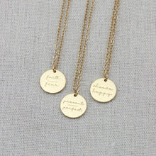 Load image into Gallery viewer, Words of courage necklace