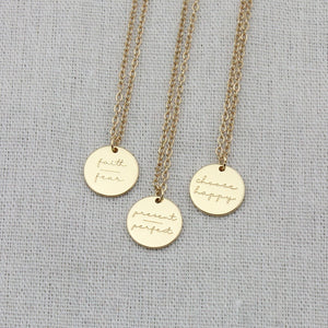 Words of courage necklace